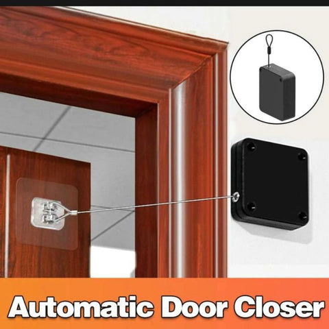 Portable Automatic Door Closer –|Punch-Free, Self-Closing with Pull Force Smart Door Closer