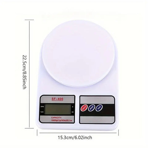 Digital Kitchen Weighing Scale | 10kg Capacity | High Precision LCD Display with Tare Function. Smart Weighing Scale