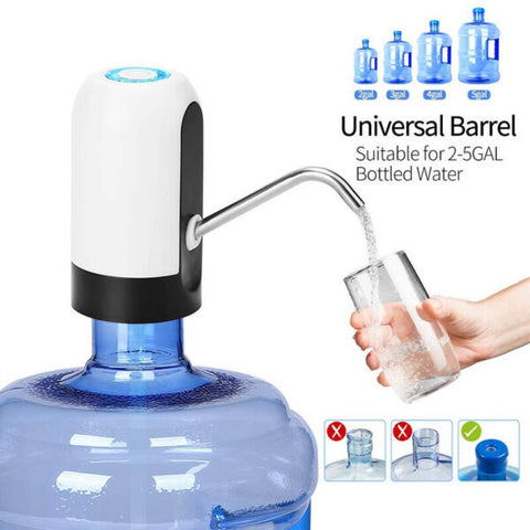 Portable Electric Automatic Water Pump / Dispenser | USB Rechargeable & Easy to Use Smart Water Pump