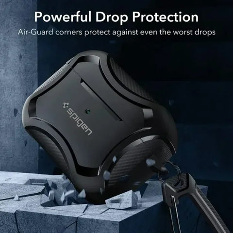 Airpods Protective Case | Pro 2/Pro/Airpods 3 Full Protective Case with Metal Hook Smart Airpod Case