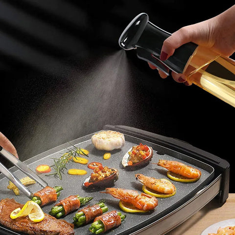 Plastic Glass Kitchen Cooking Spray Bottle |200 ML | BBQ Olive Oil Sprayer & Vinegar Spray Bottle