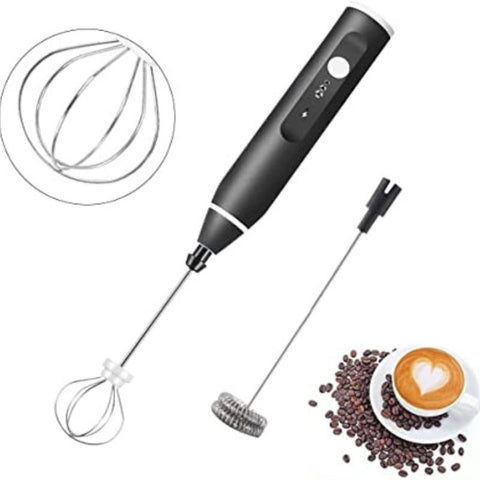 Rechargeable Electric Coffee Frother & Egg Beater | High-Speed Handheld Mixer with USB Charging