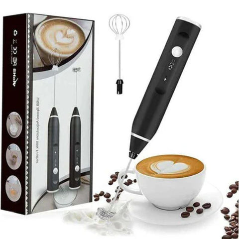 Rechargeable Electric Coffee Frother & Egg Beater | High-Speed Handheld Mixer with USB Charging