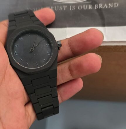 Black Arabic Aura Watch (Imported Quality)